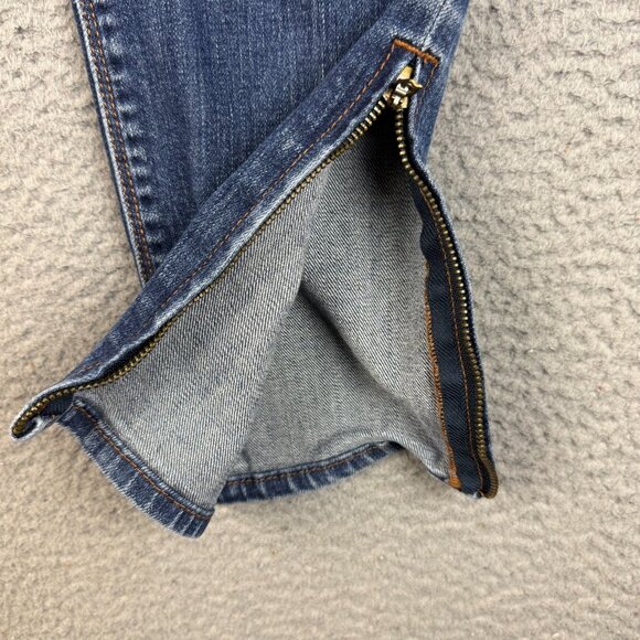 Hollister Jeans Women's Size 7 28W Blue Denim SOCAL Stretch Skinny Fit Ankle Zip - Picture 4 of 7